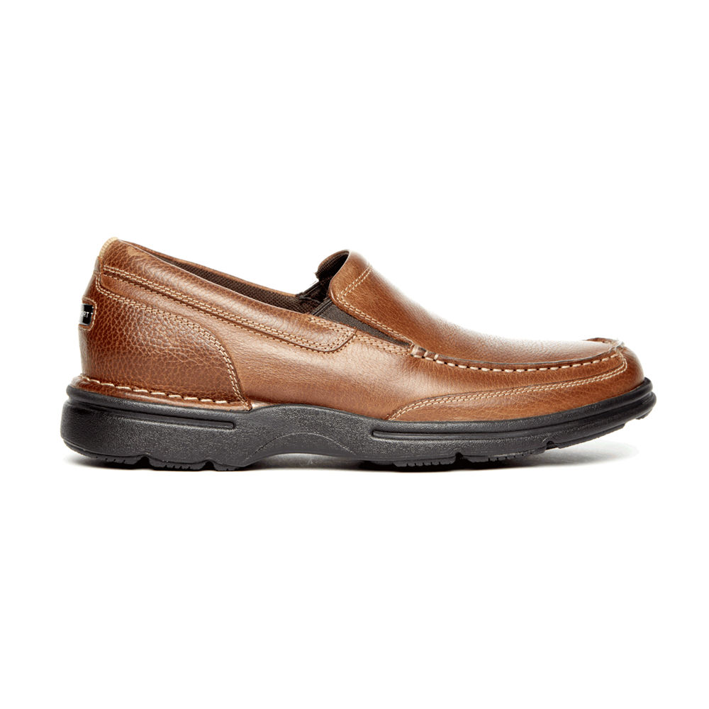 Rockport Singapore Mens Slip-On - ProWalker Eureka Plus Brown - IP8531296